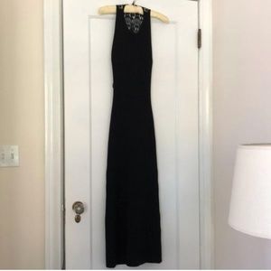 Halston heritage knit dress with lace back